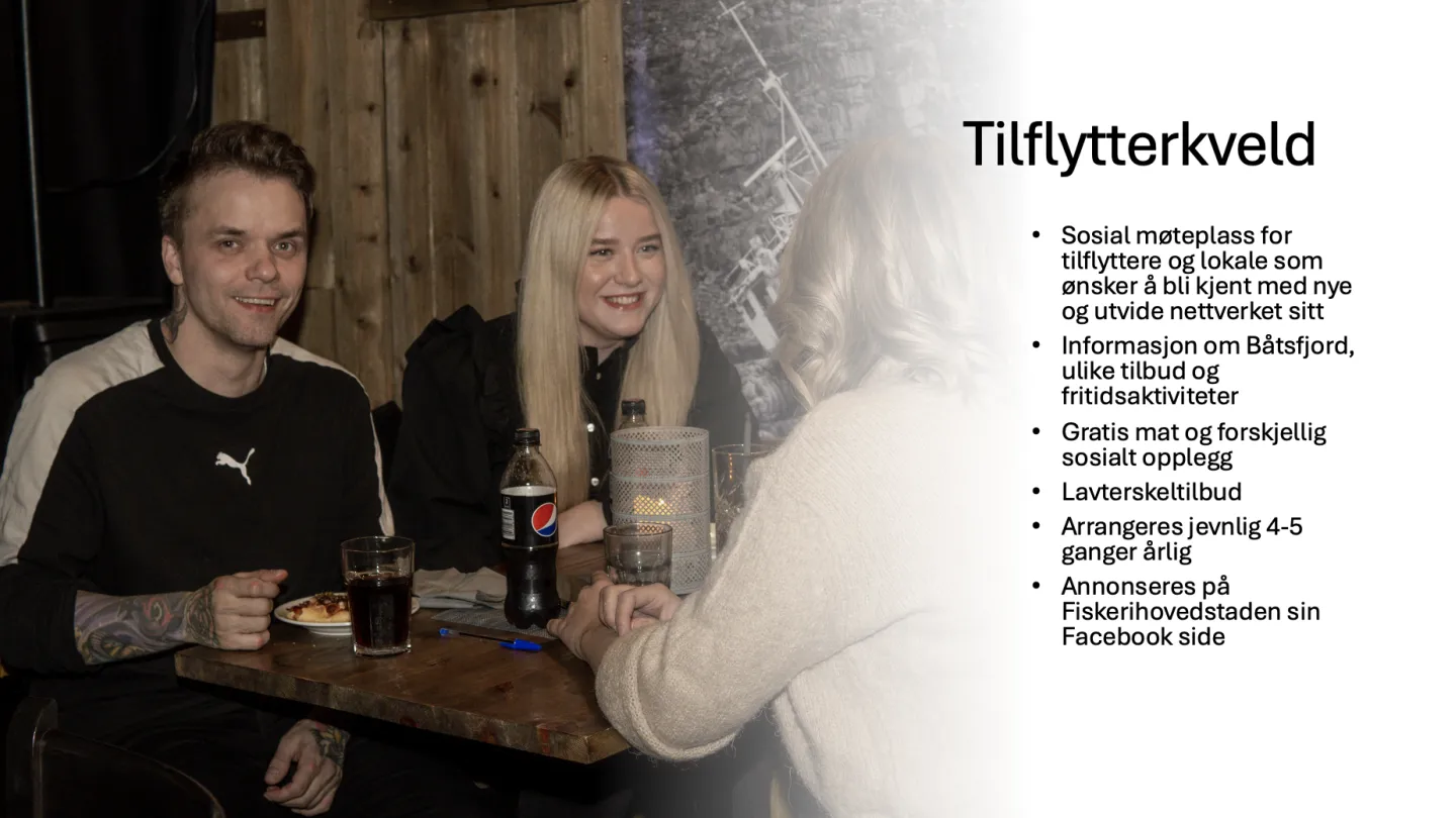 Tilflytterkveld i Båtsfjord