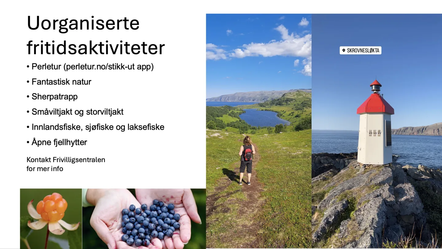 Uorganiserte fritidsaktiviteter Fiskerihovedstaden Båtsfjord